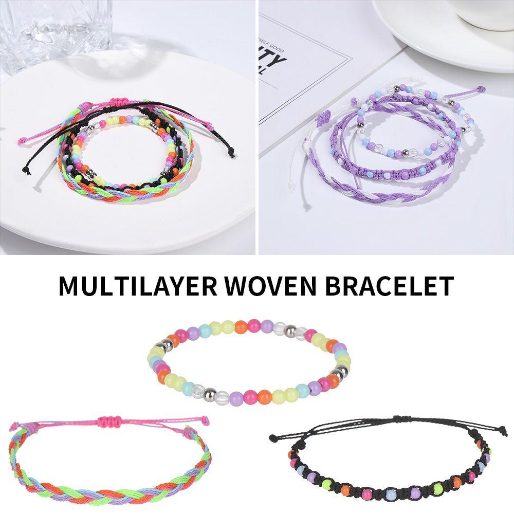 Set 3 Vòng Tay Hạt Charm Nhiều Màu MIHAN1