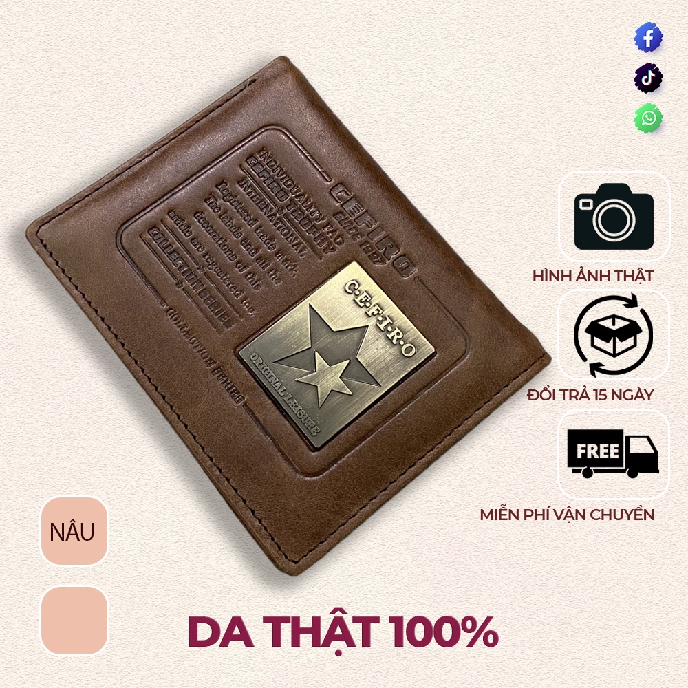 Ví nam đứng da bò thời trang mềm mịn sang trọng TCN1218