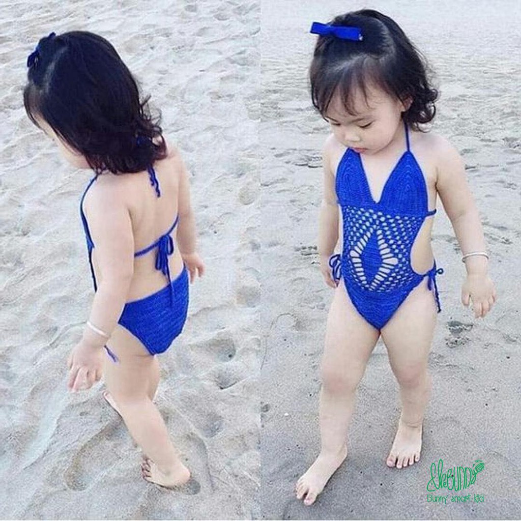 Bikini Cho Bé Gái Bằng Len