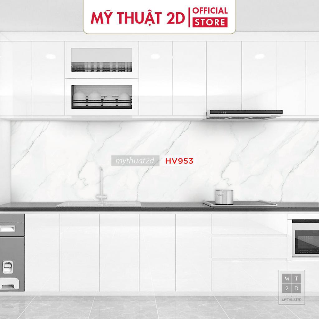 Sét 3 mét dài Decal gạch bông dán bếp dán tường bộ mẫu VANDA_kt 3x0,6met/set