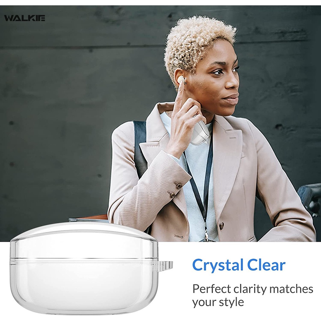 Vỏ bọc bảo vệ hộp sạc tai nghe bluetooth Sony WF-1000XM4 TPU dẻo trong suốt có móc khóa