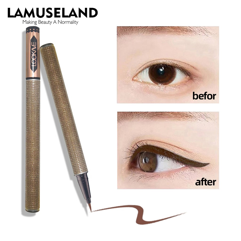 Bút kẻ mắt nước LAMUSELAND LK35E chống thấm nước lâu trôi cao cấp 8g