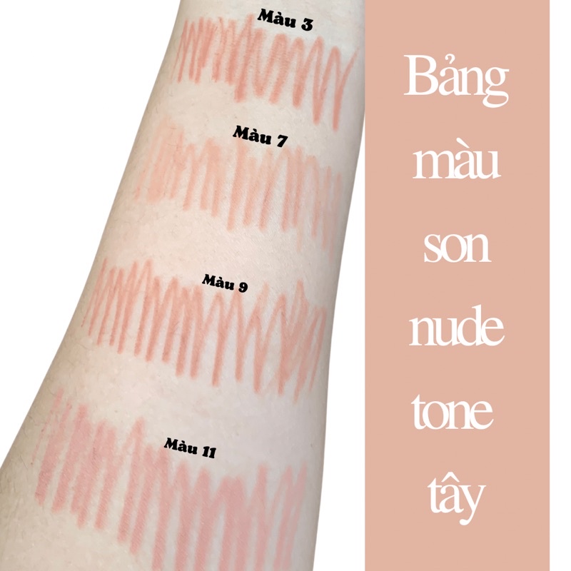 Chì Kẻ Viền Môi Tone Nude Sexy Hack Môi Căng Mọng Siêu Tây Lì, Lâu Trôi - Makeup Lipliner