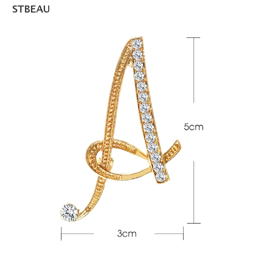 Cài Áo Hình 26 Chữ Cái Đính Đá Thời Trang