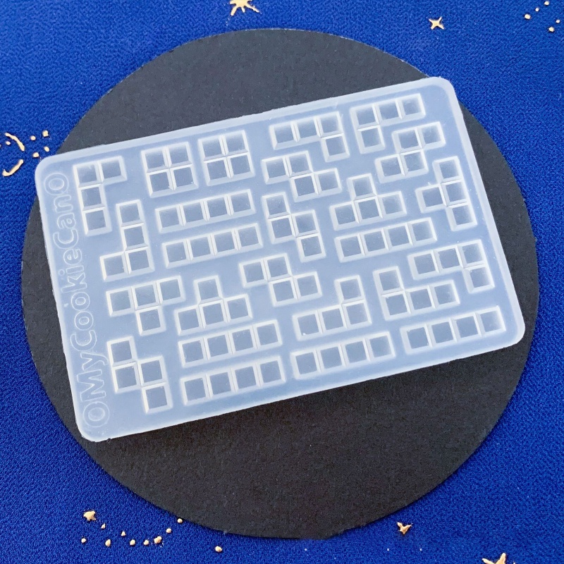 Khuôn Silicone Làm Móc Khóa Hình Bánh Donut