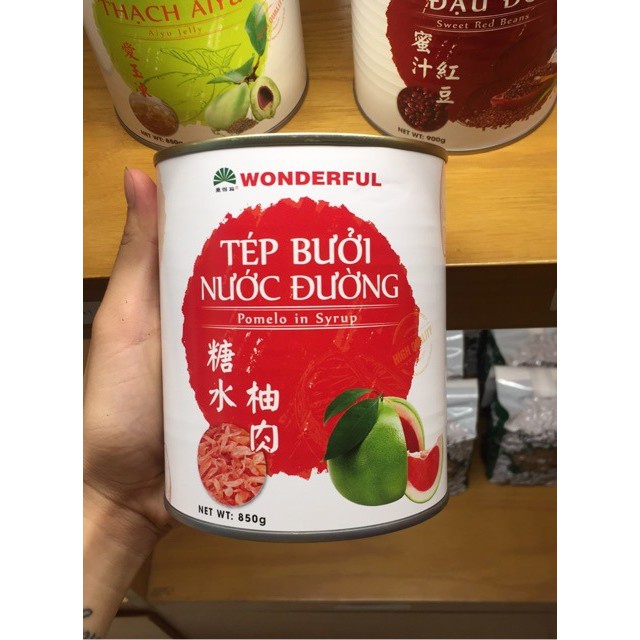 Tép bưởi nước đường Wonderful hộp 850g