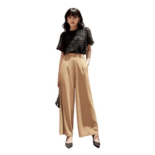 Olv - quần basic trousers in beige