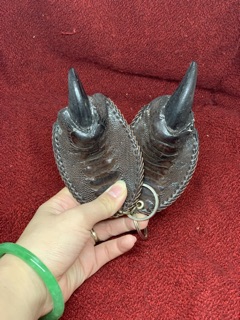 Móc khoá da móng đà điểu