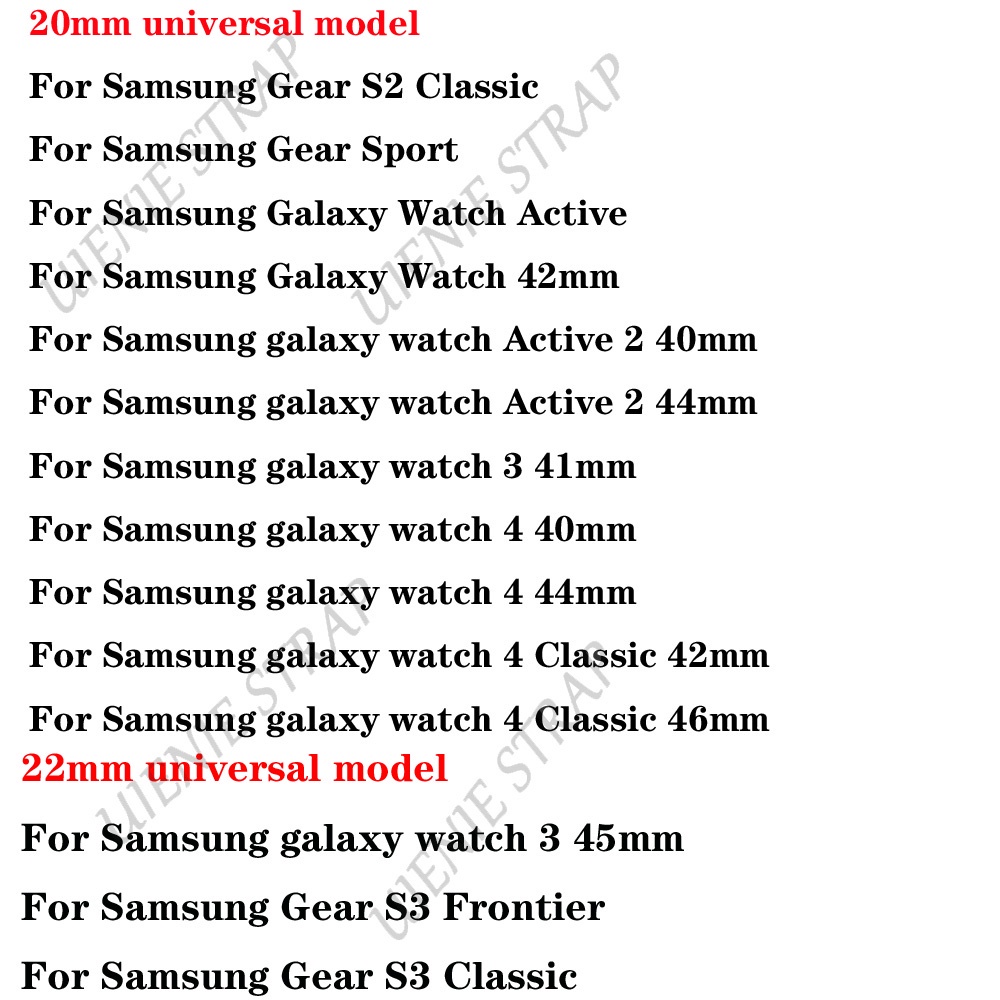 Dây đeo silicon 20mm xinh xắn dành cho đồng hồ Samsung Galaxy watch 4 40mm 44mm classic 46mm 42mm