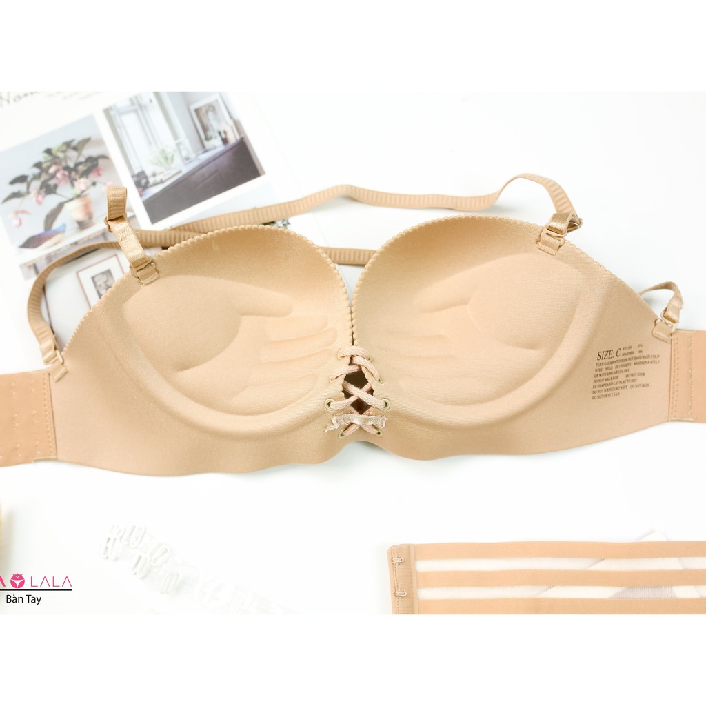 Áo ngực nữ nâng ngực có gọng đệm vừa 2.5cm nâng đẩy MIALALA 0010 NA6370010