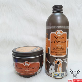Combo Sữa Tắm Tesori D'oriente 500ml Và Dưỡng Thể Tesori D'oriente Hoa Sen 300ml