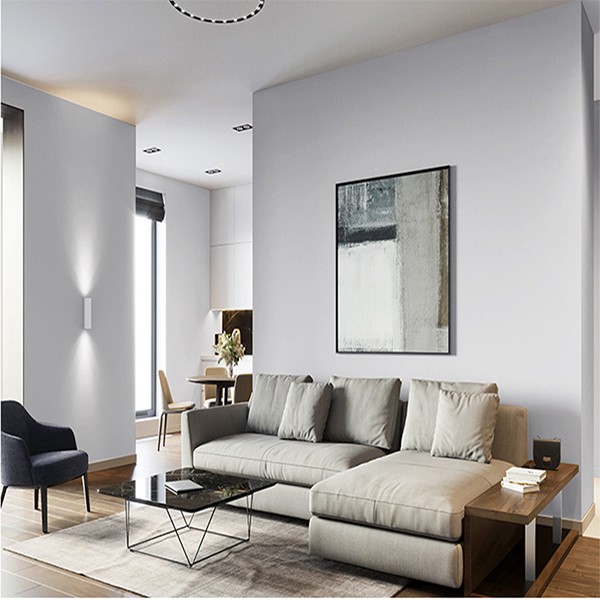 Giấy dán tường màu xám giá bán 1m x 45cm, giấy dán tường màu xi măng có keo sẵn  - AZEVA