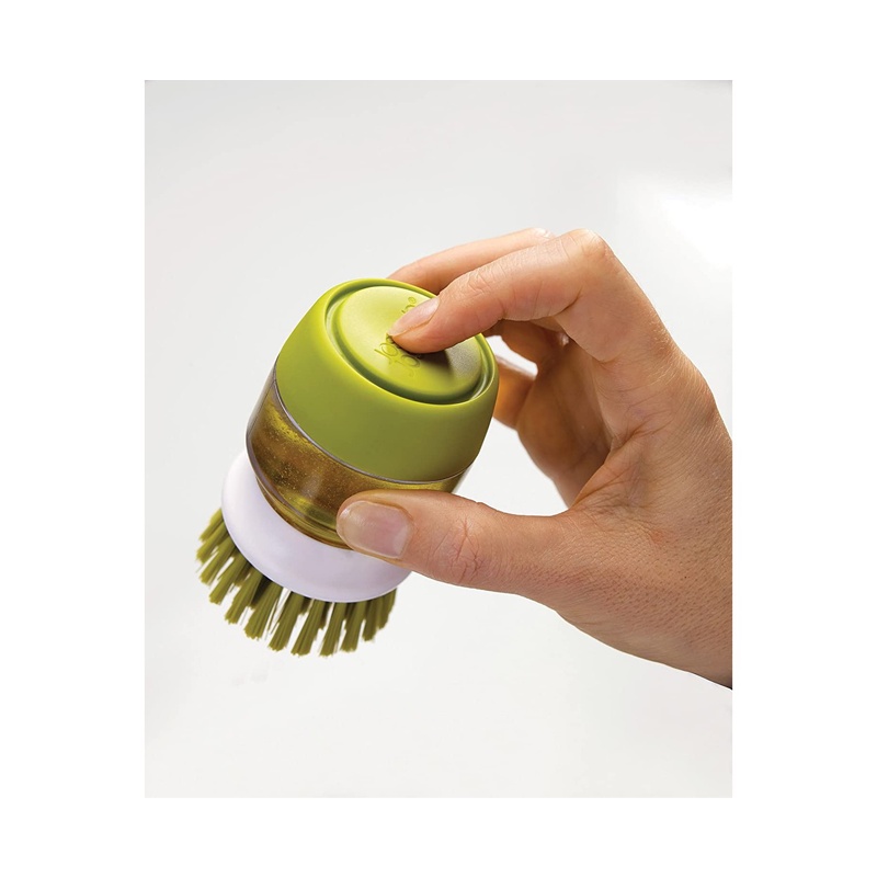 Dụng cụ rửa xoong nồi Joseph Joseph 85005 Palm Scrub™ - Bürste mit Geschirrspülmittel - Grau VE 6