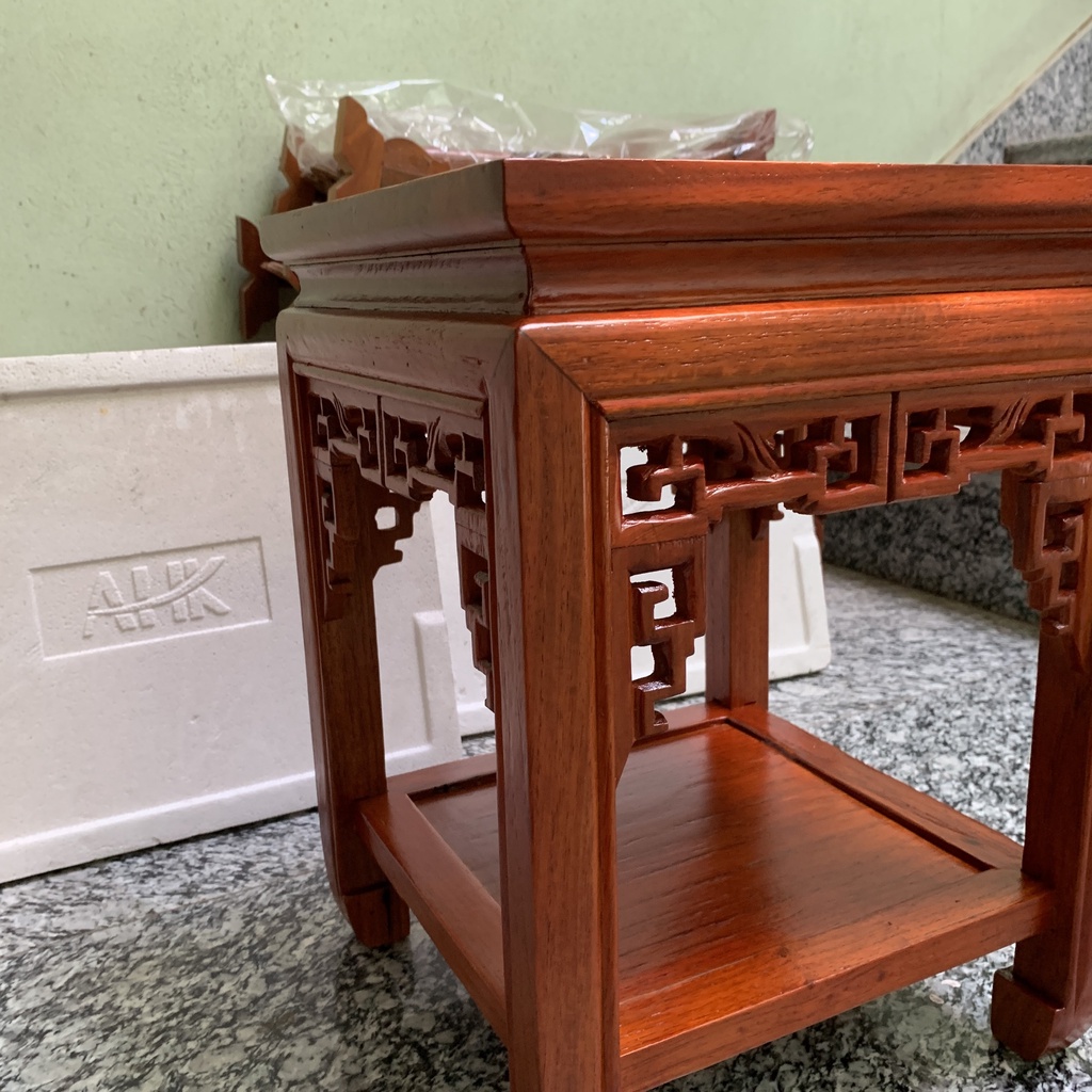 Đôn gỗ kê đồ trưng bày tượng chậu cây bình gốm chất liệu gỗ Hương vuông 30 cao 40 50 60 70 80