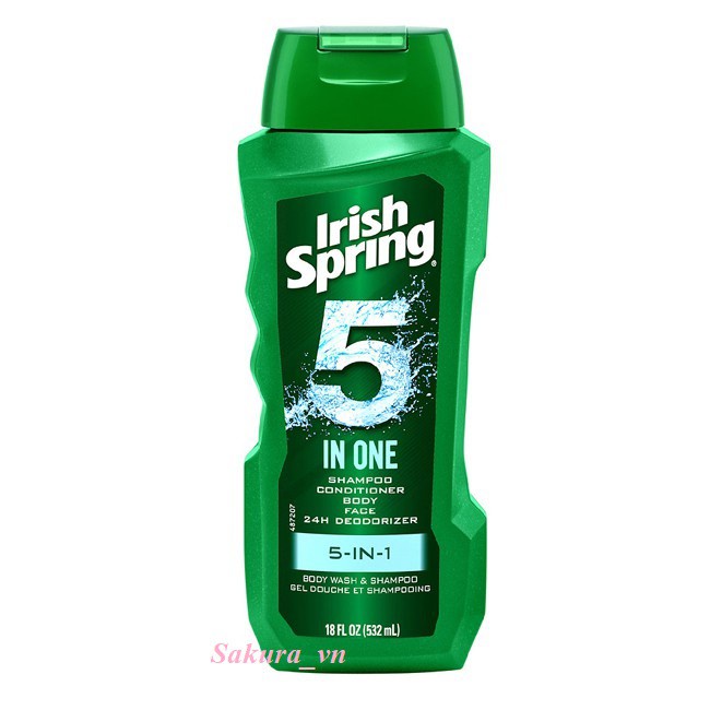 Sữa Tắm Gội IRISH SPRING BODY WASH 532ml ( Mỹ)