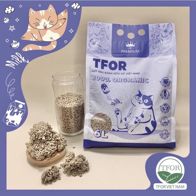 [Thùng 6 túi]Cát đậu nành Tfor,Tfor remium Việt Nam
