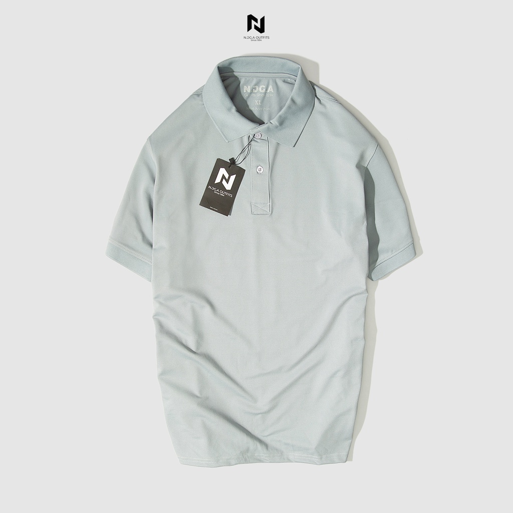 Áo Polo Nam N.GG.A thiết kế cổ bẻ, kiểu dáng basic, chất thun cá sấu thoáng mát co dãn 4 chiều - Đủ size