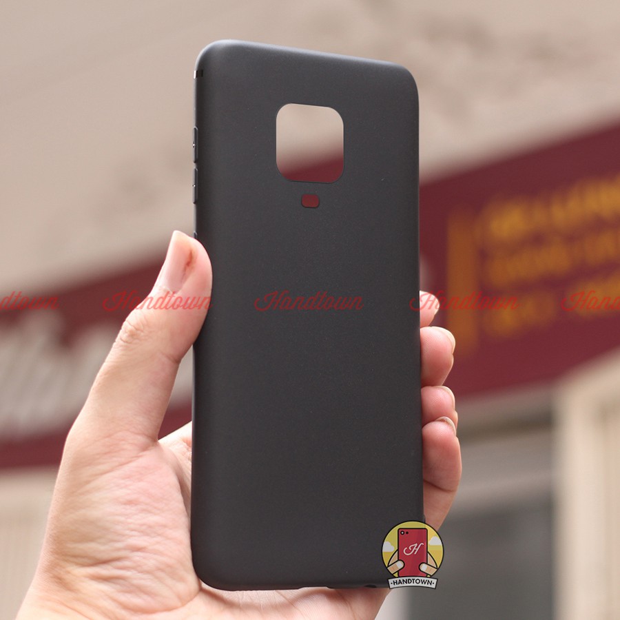 Combo Ốp Dẻo Đen, Cường Lực Viền Mỏng, Dán Cacbon Dành Cho Xiaomi Redmi Note 9 Pro