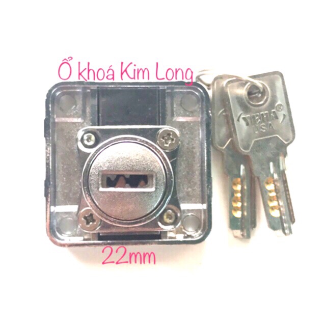 Ổ khoá tủ Yeha chính hãng đài Loan chìa khoá vi tính dài 22mm