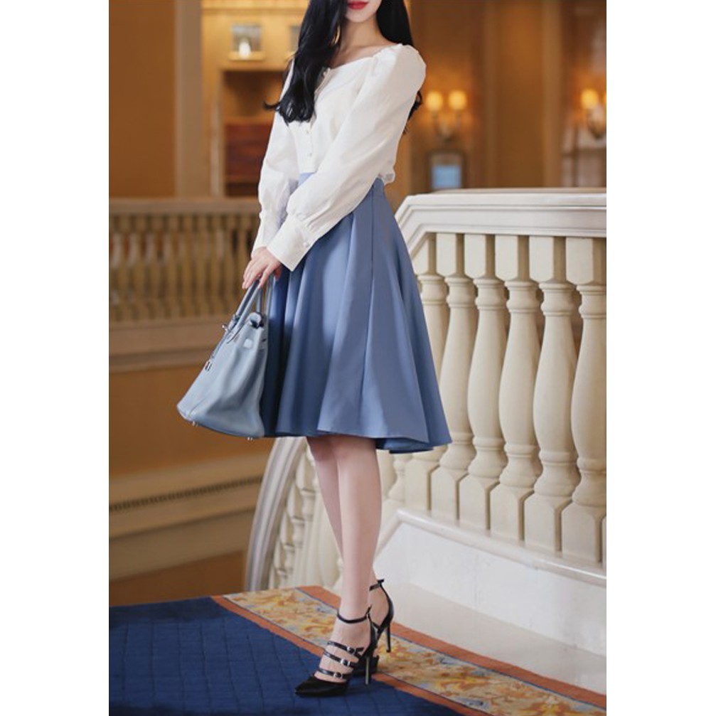 Sơ Mi Công Sở Nữ Tay Phồng Kiểu Hàn Quốc, Áo Trắng Tiểu Thư Thời Trang Quyên Fashion AA QUYÊN 004