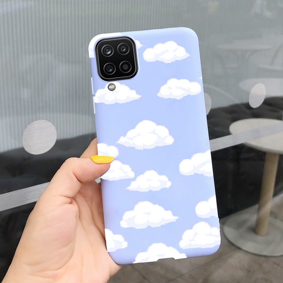 Ốp điện thoại tpu dẻo màu trơn cho samsung galaxy a12 sm-a125f samsung m12 a12