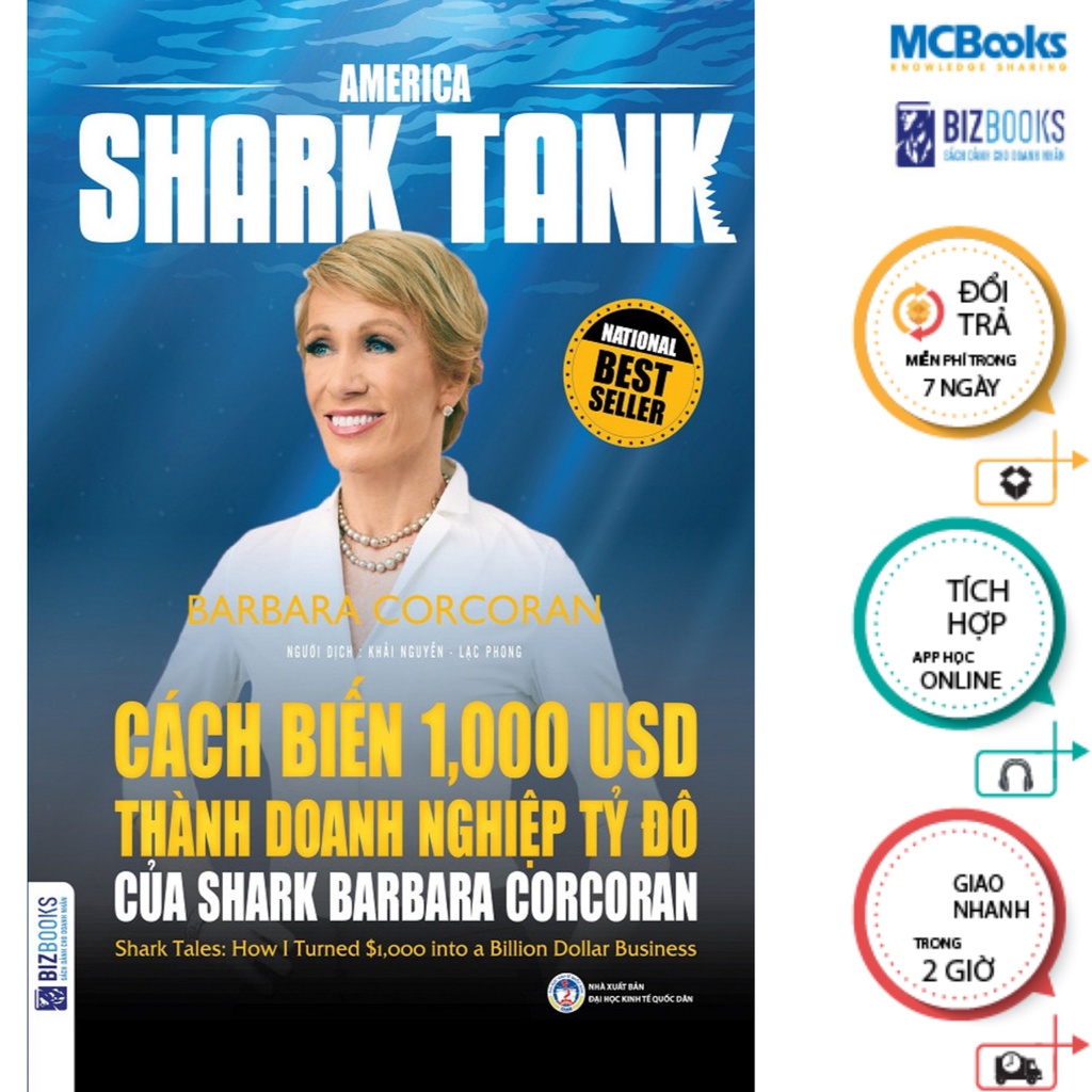 Sách - Cách Biến 1.000 USD Thành Doanh Nghiệp Tỷ Đô Của Shark Barbara Corcoran Mcbooks