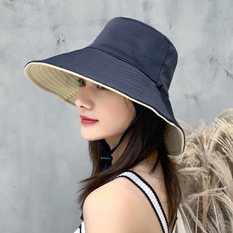 Nón Tai Bèo Chống Nắng Hai Màu Sắc Thời Trang Đi Biển Mùa Hè Cho Nữ