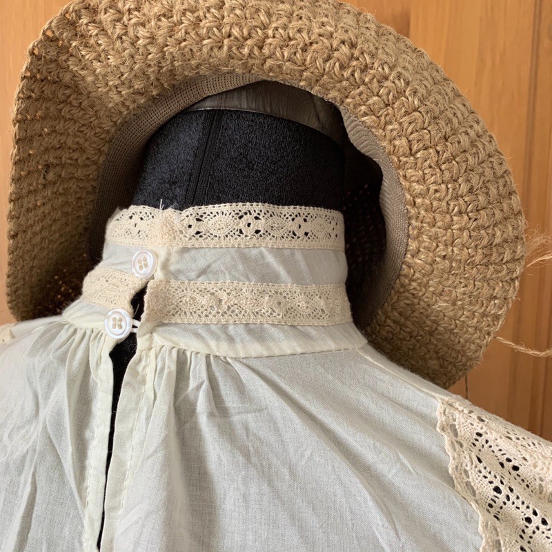 ÁO KIỂU TIỂU THƯ PHỐI REN CÓ CỔ- A06K | BigBuy360 - bigbuy360.vn