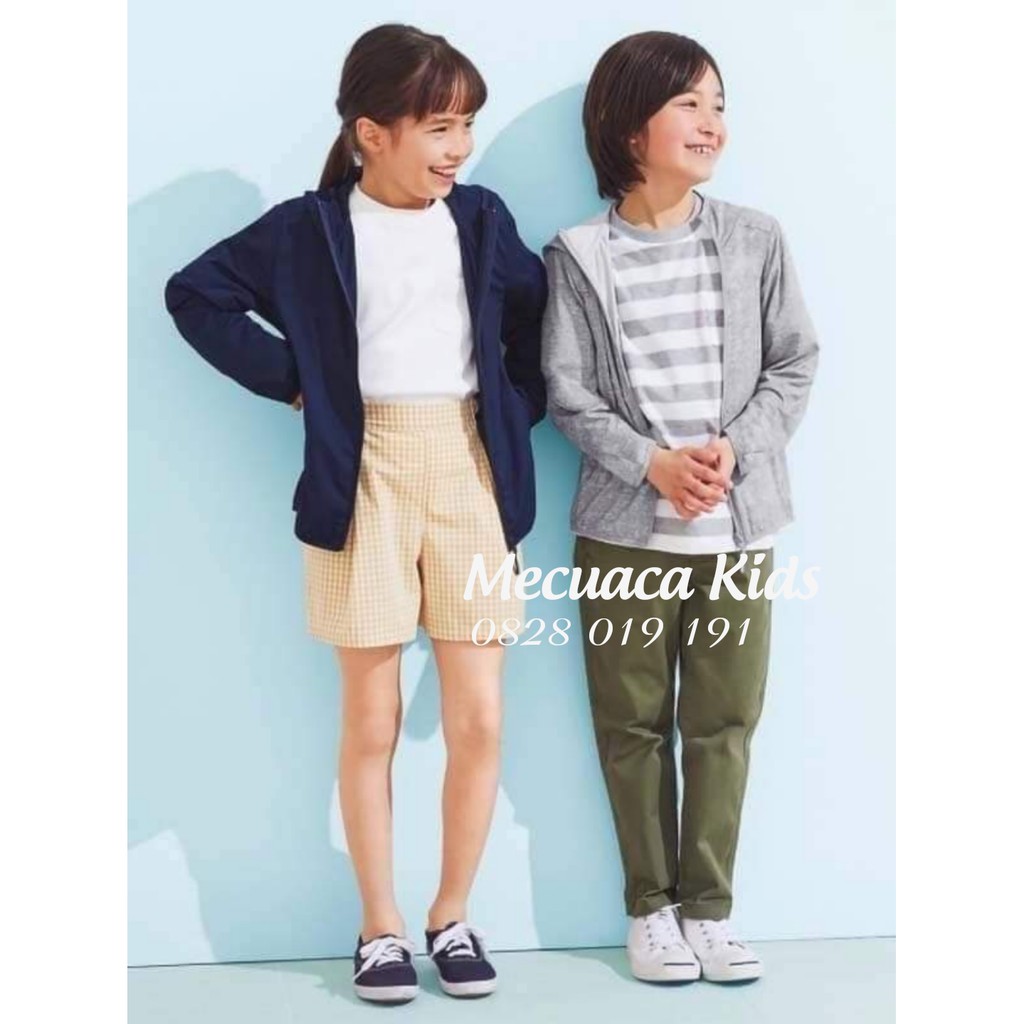 [2-12y] (XS-XL) Áo chống nắng có mũ Uni cho bé/bé trai/bé gái xuất xịn