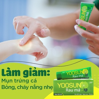 KEM BÔI DA YOOSUN RAU MÁ - HỖ TRỢ LÀM DỊU MẨN NGỨA, MỤN VÀ LÀM MÁT DA