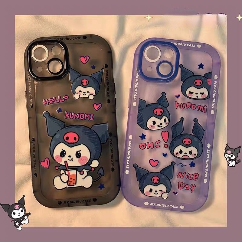 Ốp Điện Thoại Họa Tiết Kuromi Hoạt Hình Cho iphone 12 13 11 Pro Max X Xs Max Xr