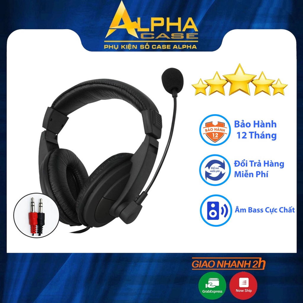 Tai nghe X9 chuyên Gaming, mic đàm thoại siêu nhạy giả lập 7.1, học online rất phù hợp casealpha