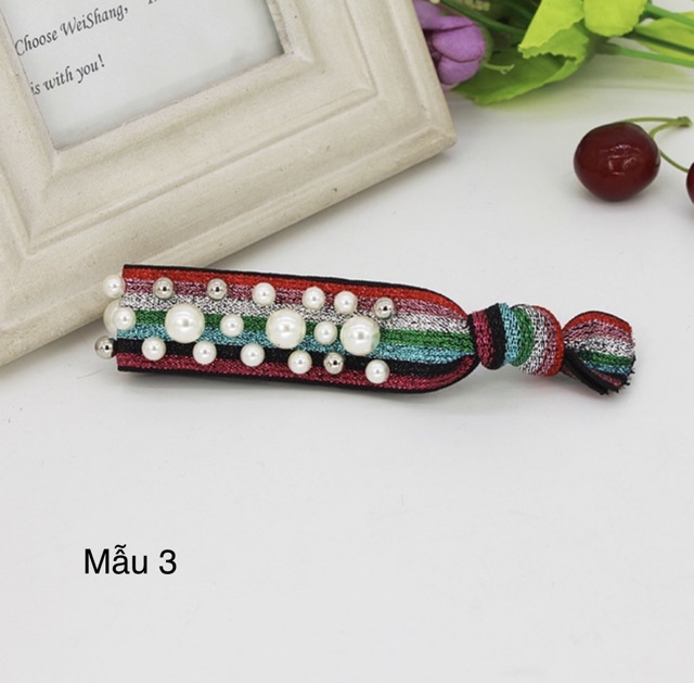 Cột tóc Ngọc dây màu