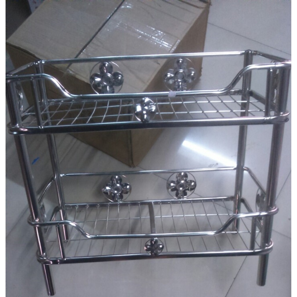 Kệ Chén Inox 2 Tầng