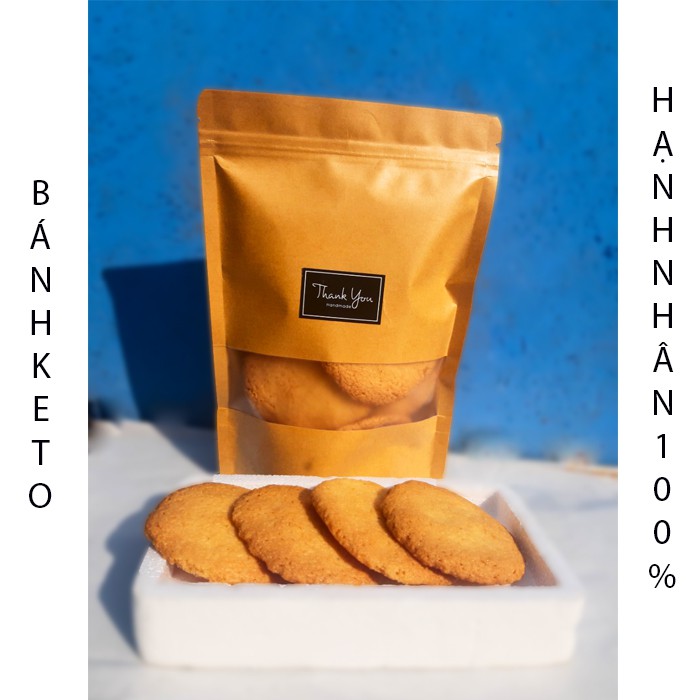 Bánh quy keto hạnh nhân giòn Das/Keto 100G