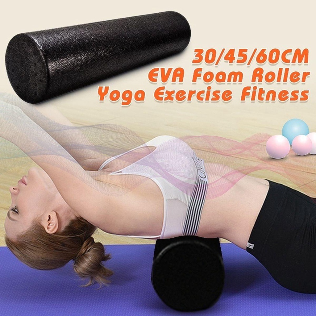 Khối Tập Yoga Màu Đen Kích Hoạt Hỗ Trợ Mát Xa