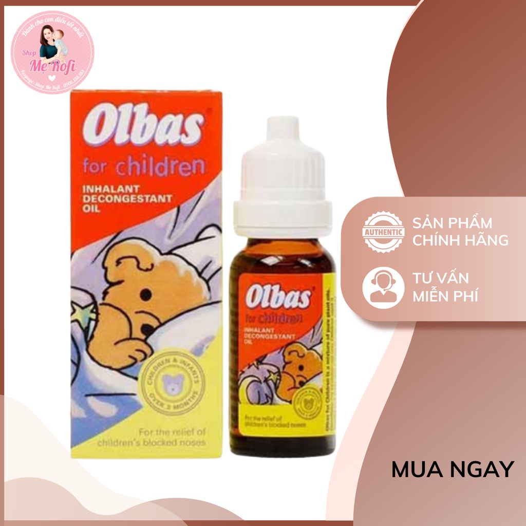 Tinh dầu xông mũi cho bé Olbas - 10ml  Mẹ Rofi
