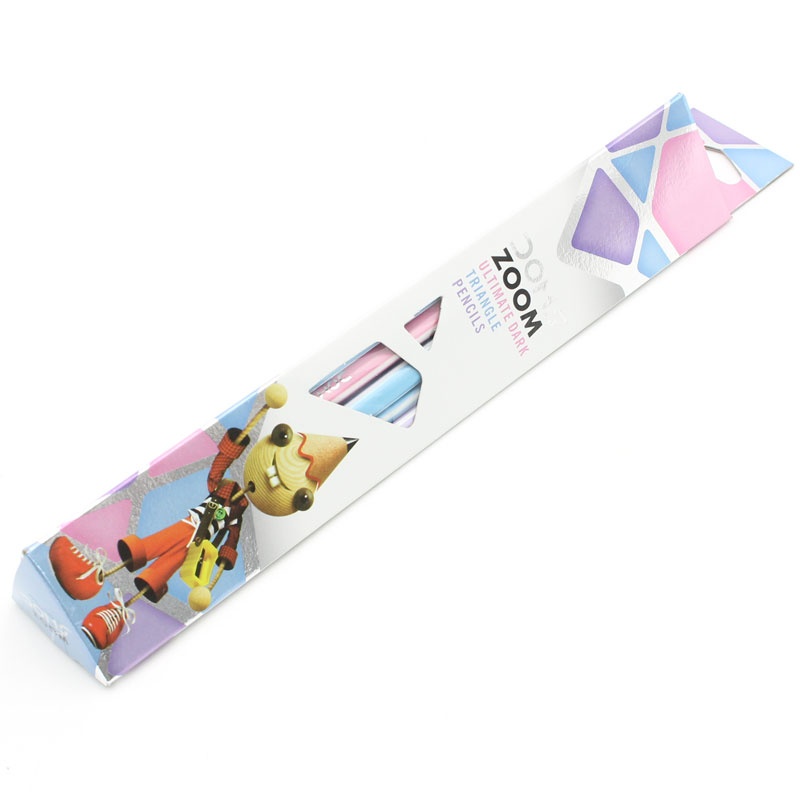 Hộp 12 Bút Chì Gỗ + 1 Gôm + 1 Chuốt - DOMS Zoom Ultimate Dark 3412