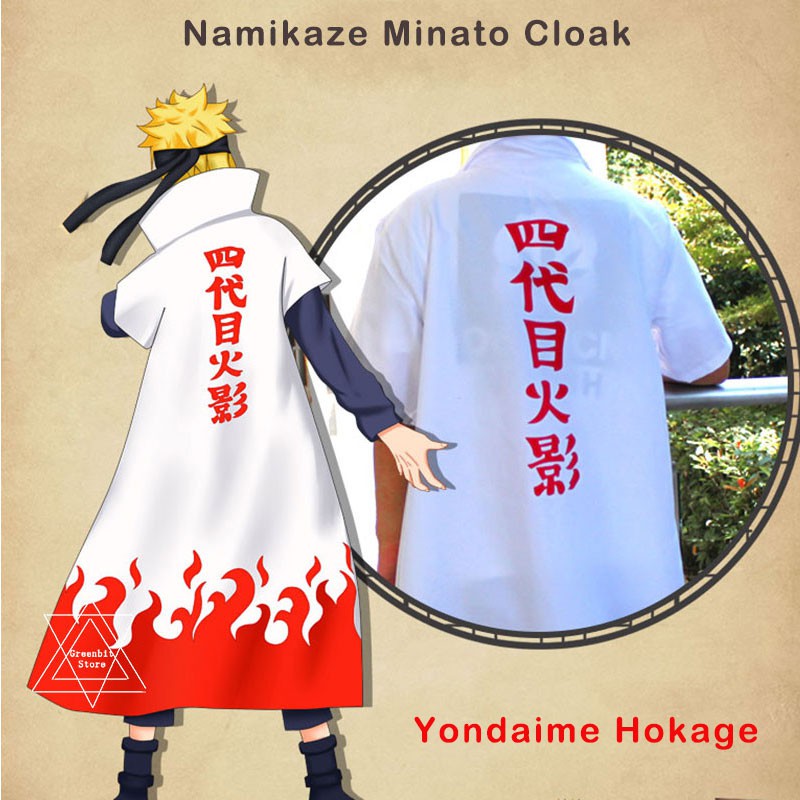 Áo choàng hóa trang nhân vật Anime Naruto Yondaime Hokage Namikaze Minato