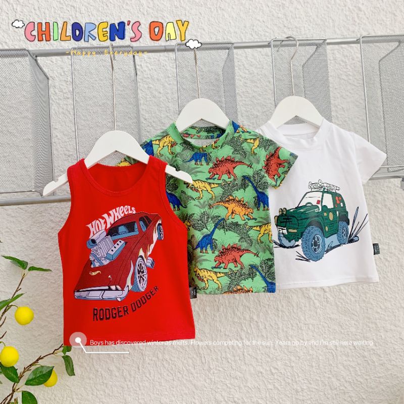 XẢ KHO áo phông cho bé trai bé gái từ 6-16kg hàng Quảng Châu