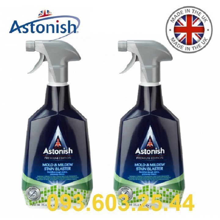 TẨY NẤM MỐC TƯỜNG NHÀ - Bình xịt tẩy nấm mốc Astonish C1120_750ml