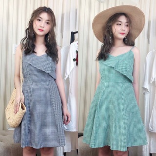 🥀có clip🥀 đầm xoè caro nhí 2s_ fk8130