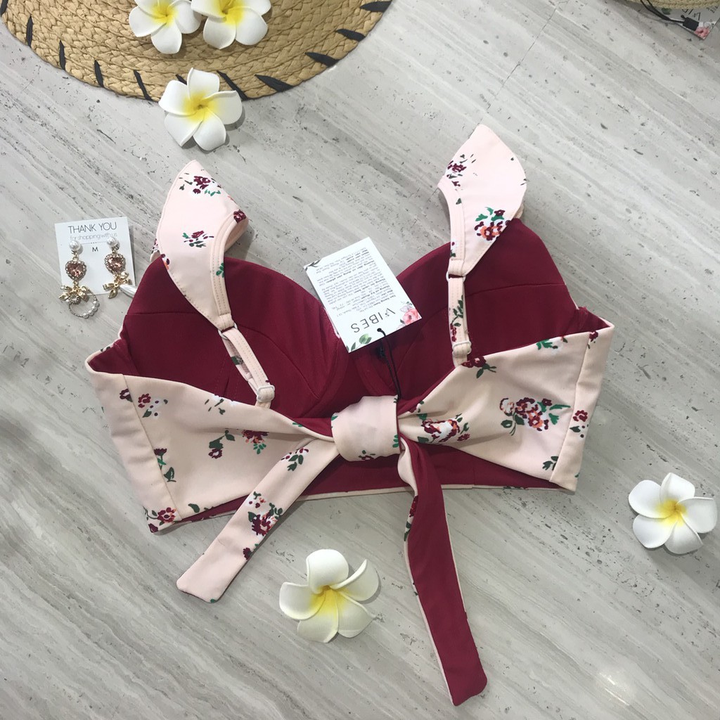 Bộ đồ bơi bikini 2 mảnh hoa nhí VIBES Floral Ruffle