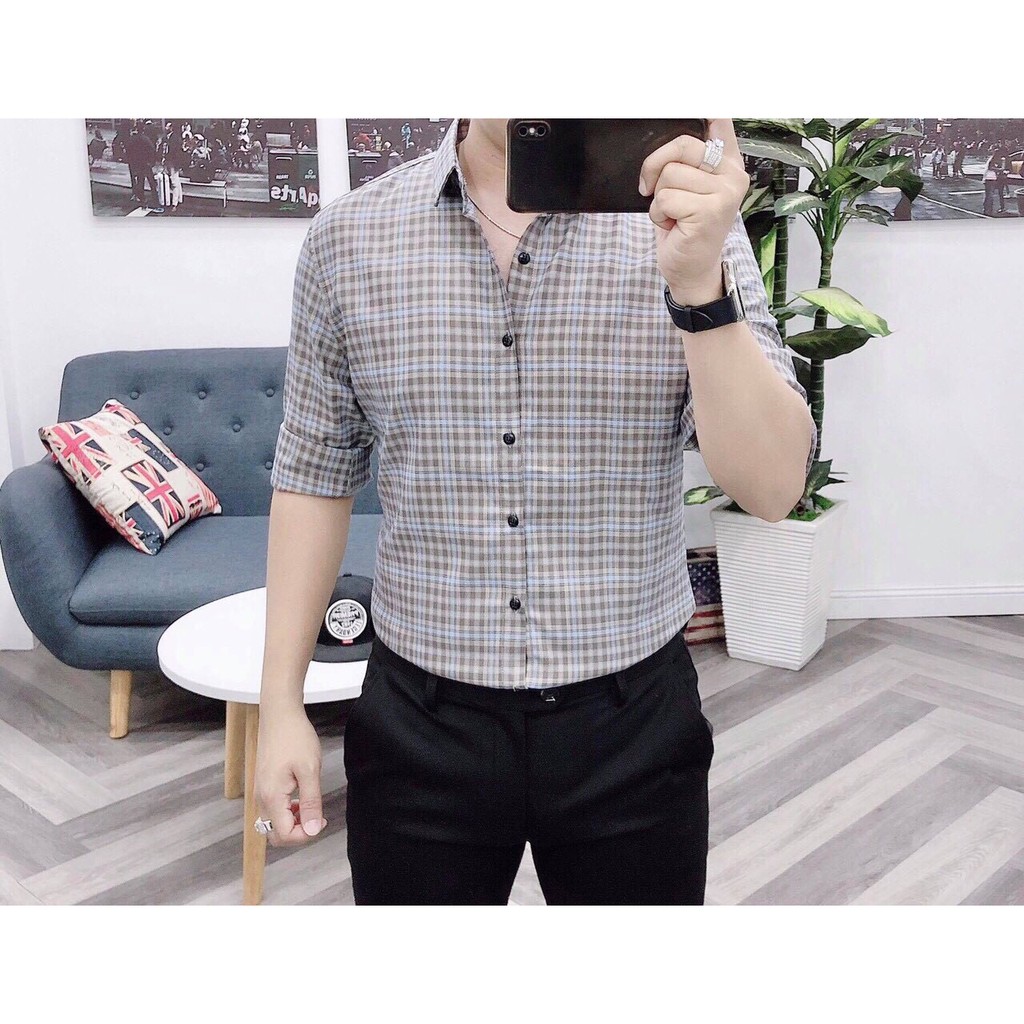 ÁO SƠ MI NAM CARO ĐẸP