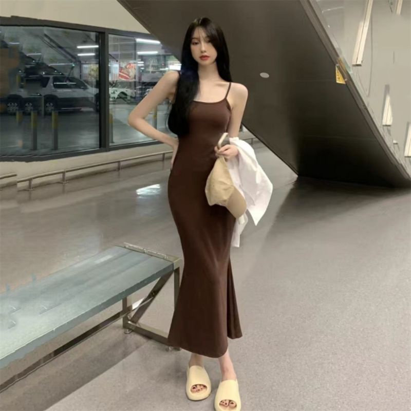 VÁY BODY DÁNG DÀI 2 DÂY VẠT XOÈ SANG CHẢNH, SEXY