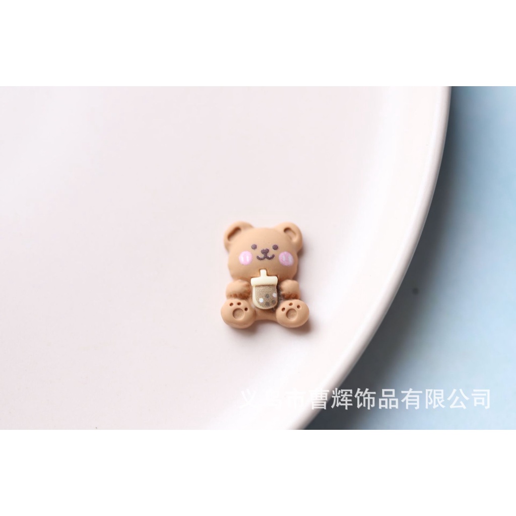 Charm hình bánh kẹp màu trà sữa, stiker bánh kẹo trang trí keo kem, slime, làm đồ handmade kẹp tóc, ốp điện thoại, DIY