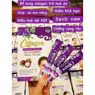 Collagen Măng Cụt Đậu Biếc Zenpali – Cốm Uống Đẹp Da 30 gói [Chính Hãng]