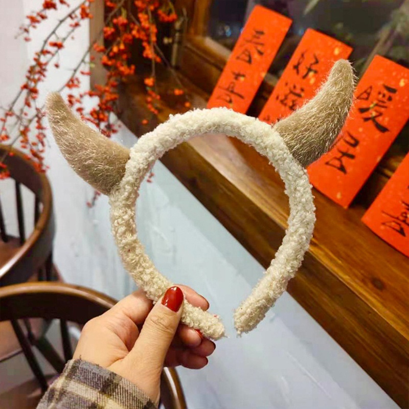 Băng Đô Cài Tóc Hình Sừng Quỷ Độc Đáo Thời Trang Năm Mới