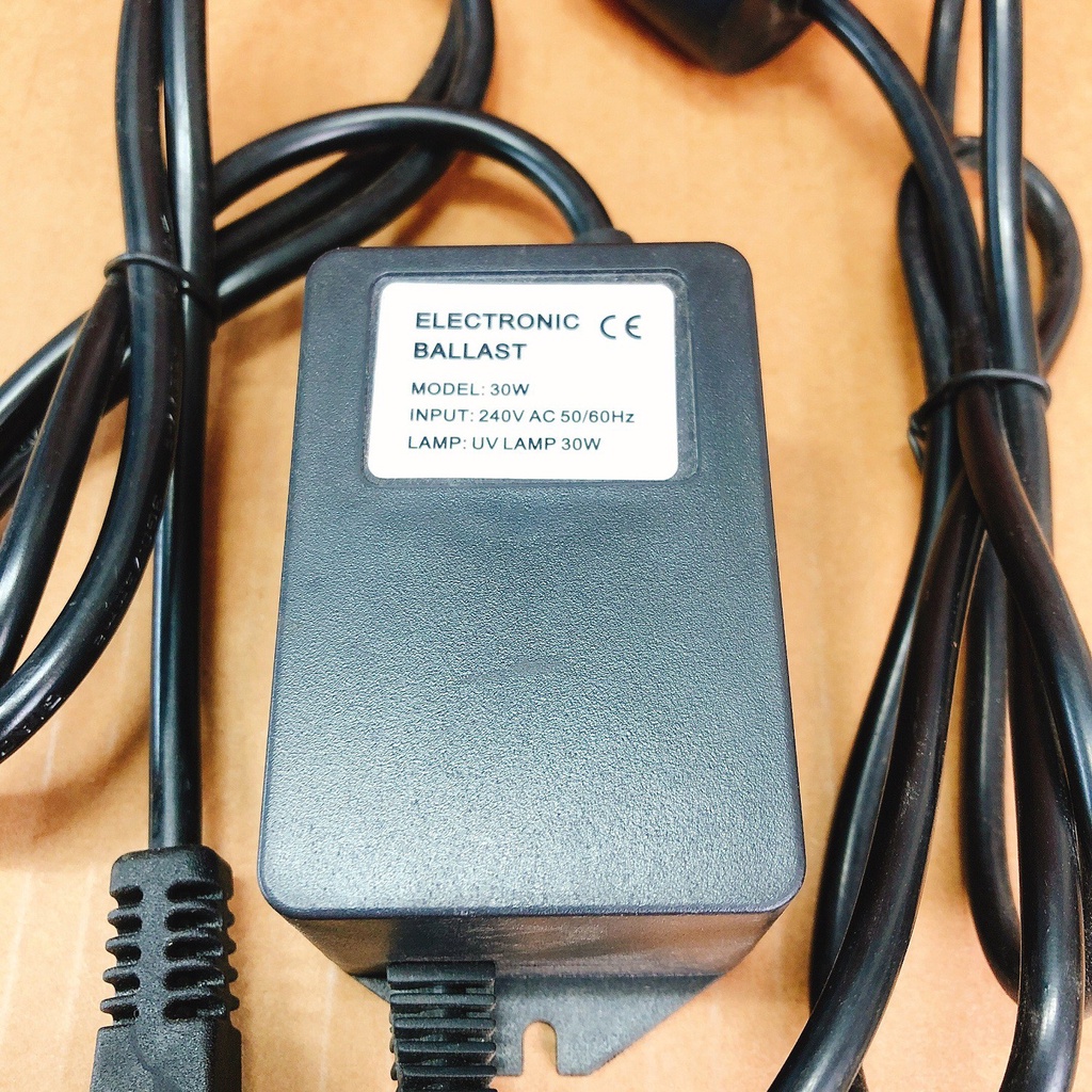 NGUỒN ĐÈN UV 30W AQUAPRO ⚡️ XẢ KHO ⚡️ - UV ADAPTER 30W - UV BALLAST 30W 220V/16A - 4 CHẤU DÀI 2M -  ĐÈN UV MÁY LỌC NƯỚC