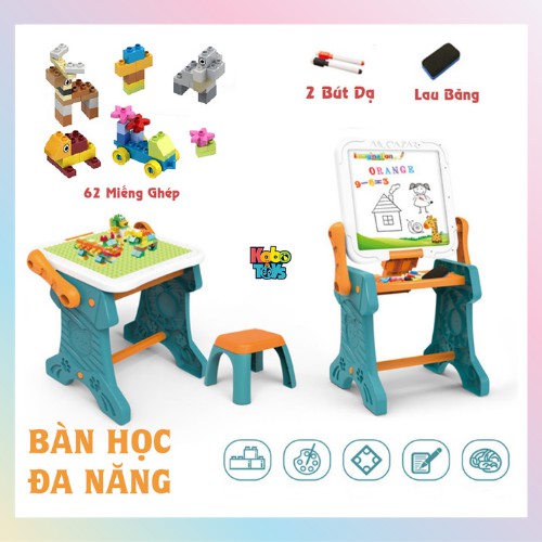 Bàn Đa Năng 2 Trong 1 Vừa Chơi Xếp Hình Vừa Là Bảng Viết